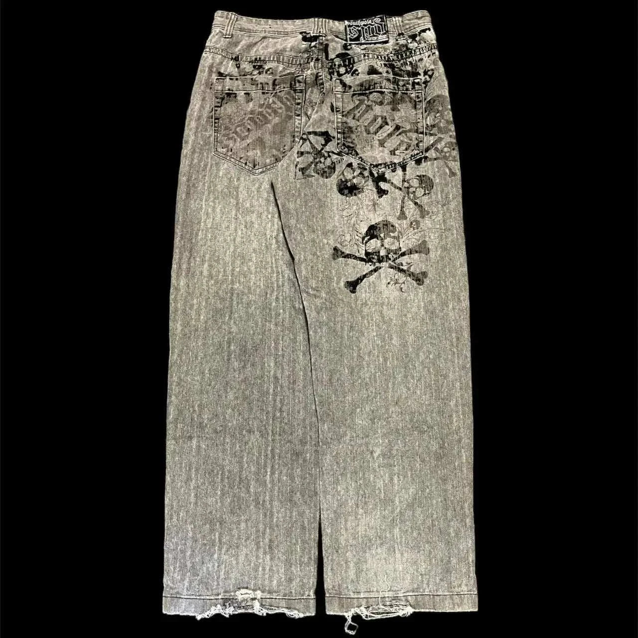 Chic Retro Vibe: Embroidered Baggy Jeans for Ultimate Comfort and Style - MENLL